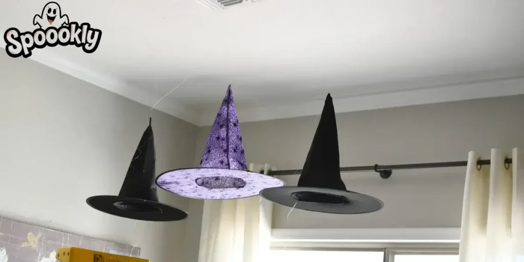 DIY Witch Hat Ceiling Hangers