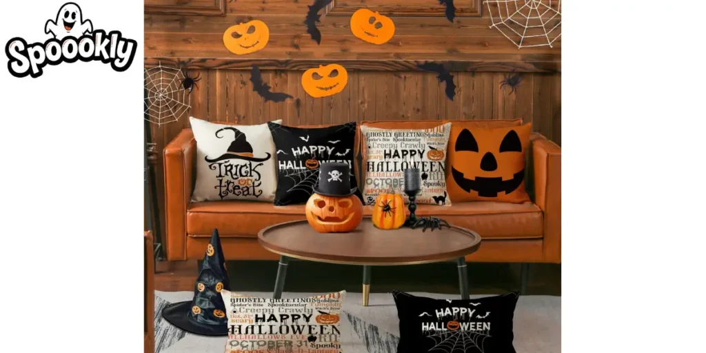 Halloween-Themed Throw Pillows