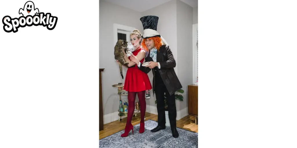 Alice in Wonderland and Mad Hatter Halloween Costume