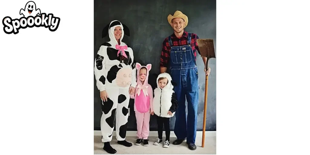 Farm Family (Farmer, Cow, Chicken, Pig)