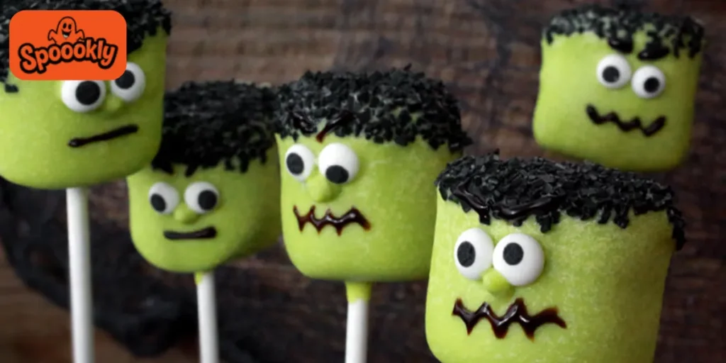 Frankenstein Marshmallow Pops