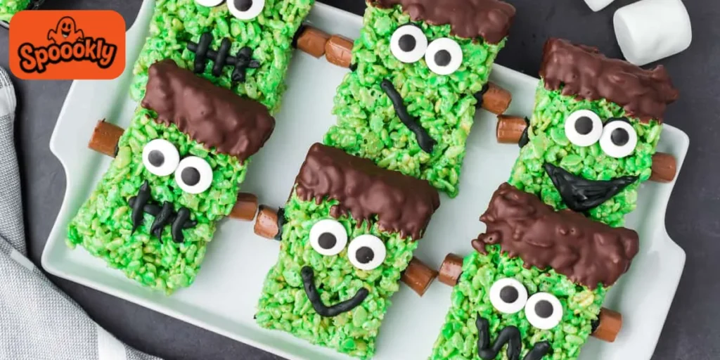 Frankenstein Rice Krispie Treats