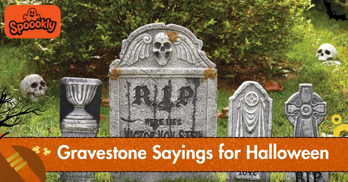 Gravestone Sayings for Halloween