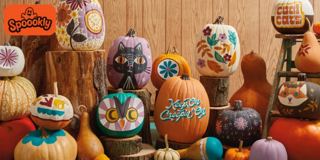Half and Half Pumpkin Design