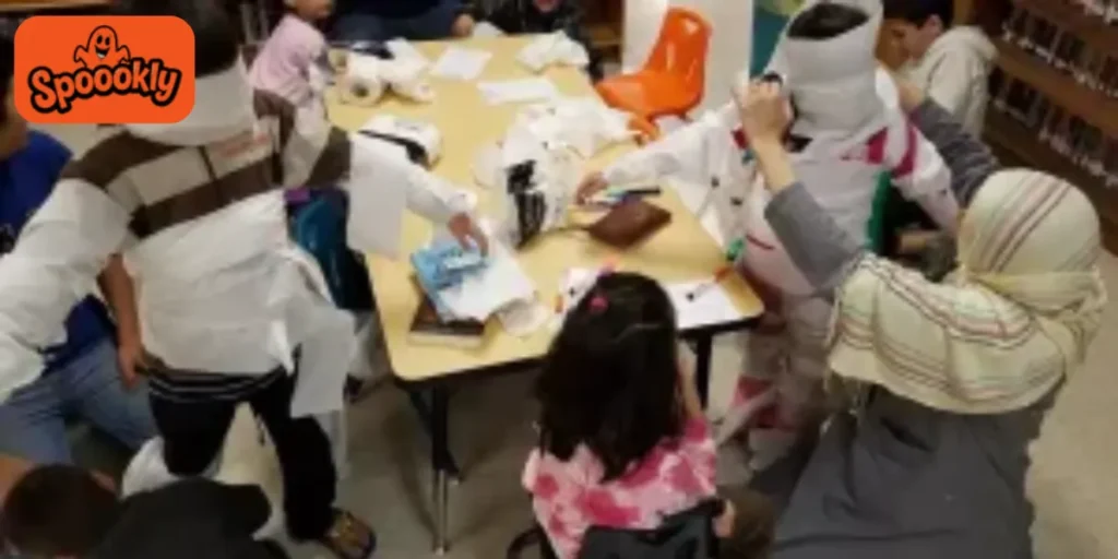 Mummy Wrap Race