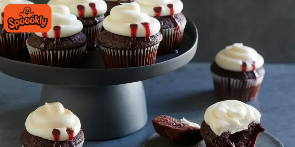 Vampire Bite Cupcakes