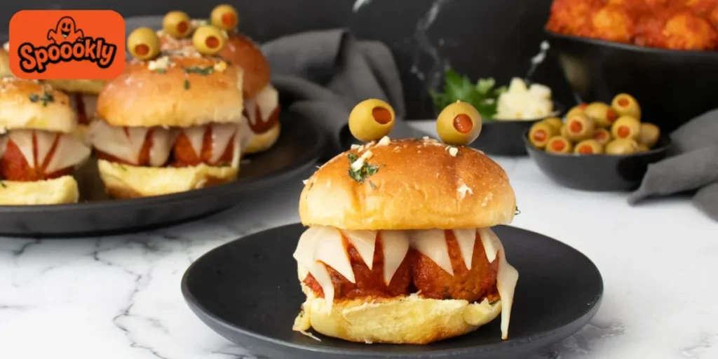 Zombie Meatball Sliders