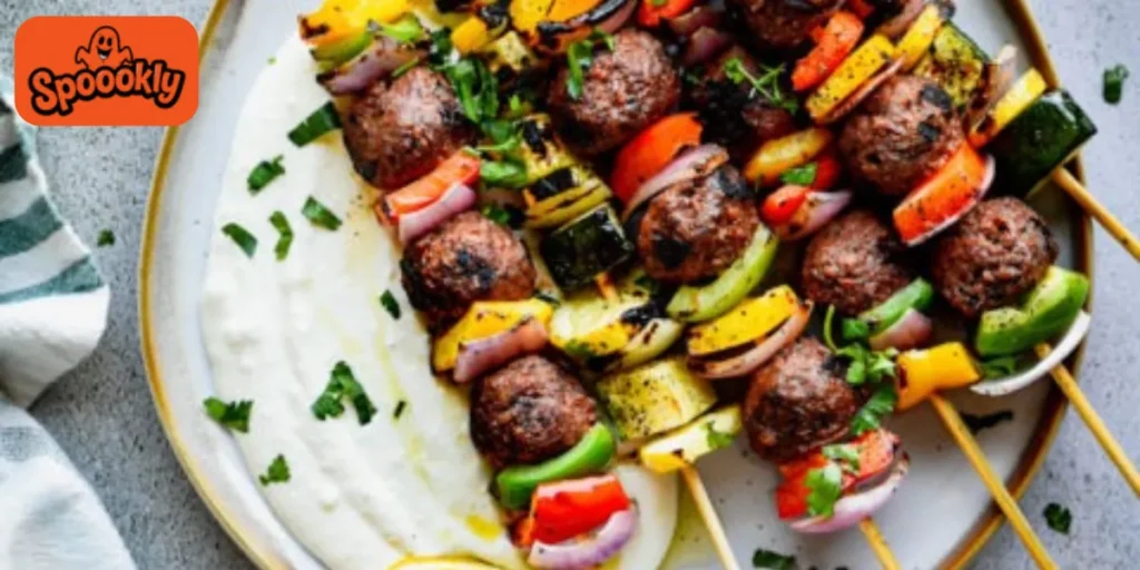 Bloody Meatball Skewers