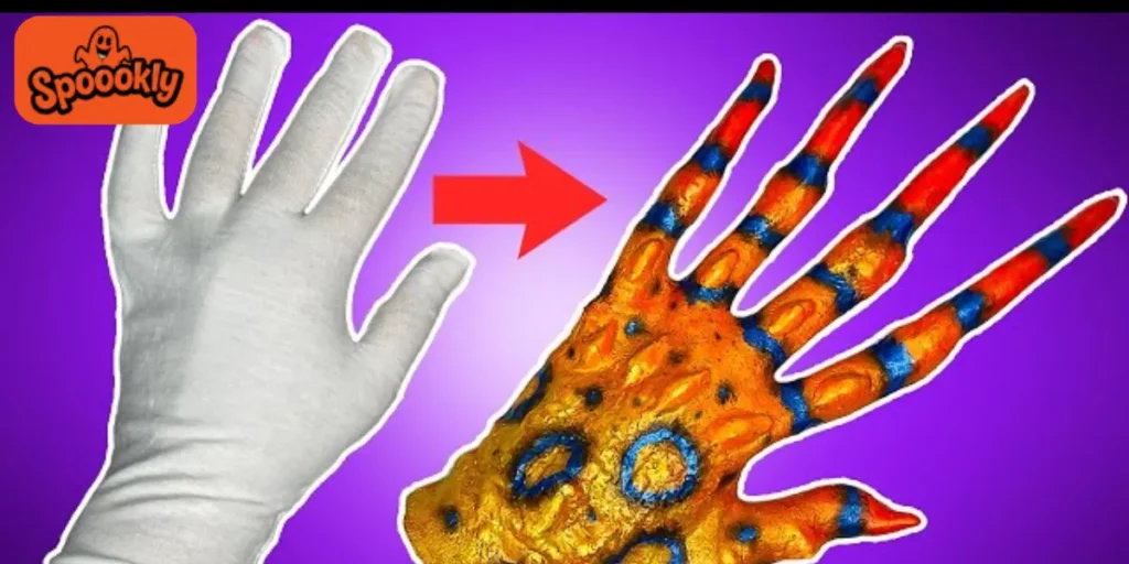 DIY Zombie Hands from Old Gloves