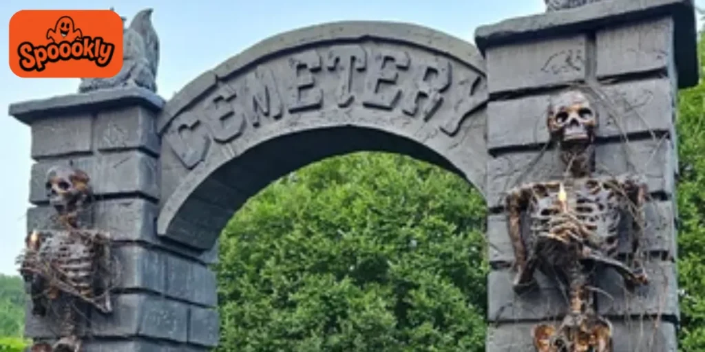 Graveyard Archway with Lights