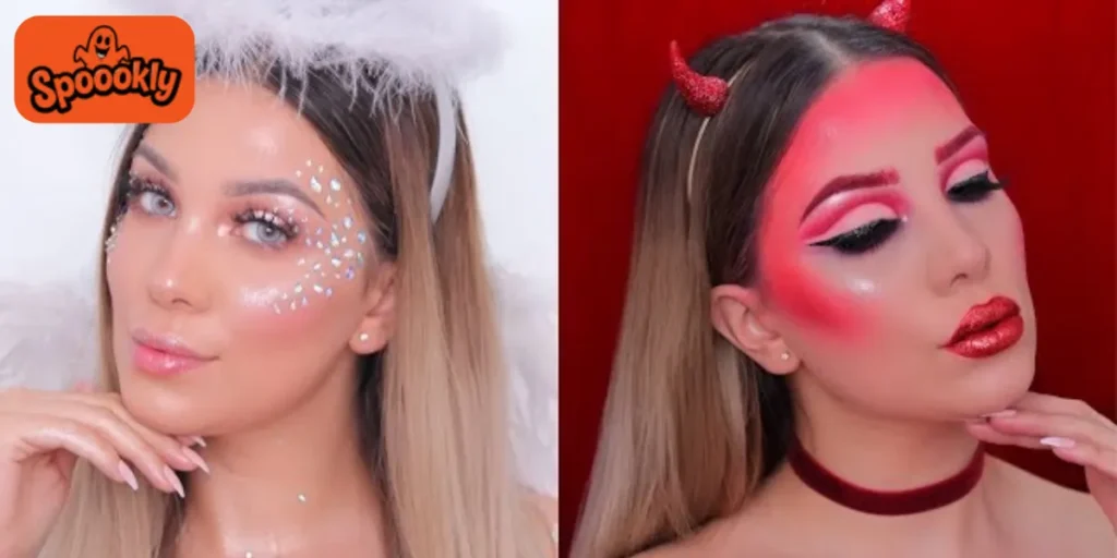 Half Angel, Half Demon Makeup