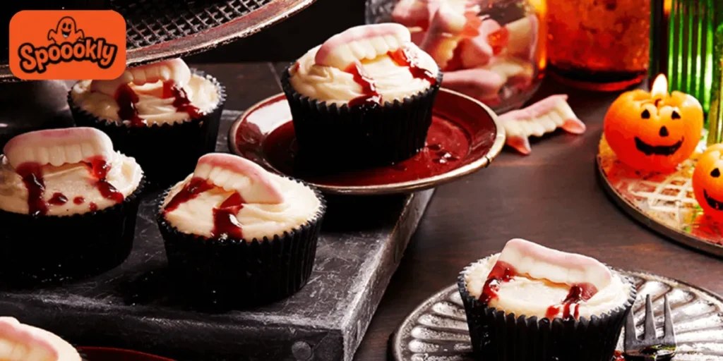 Vampire Bite Cupcakes