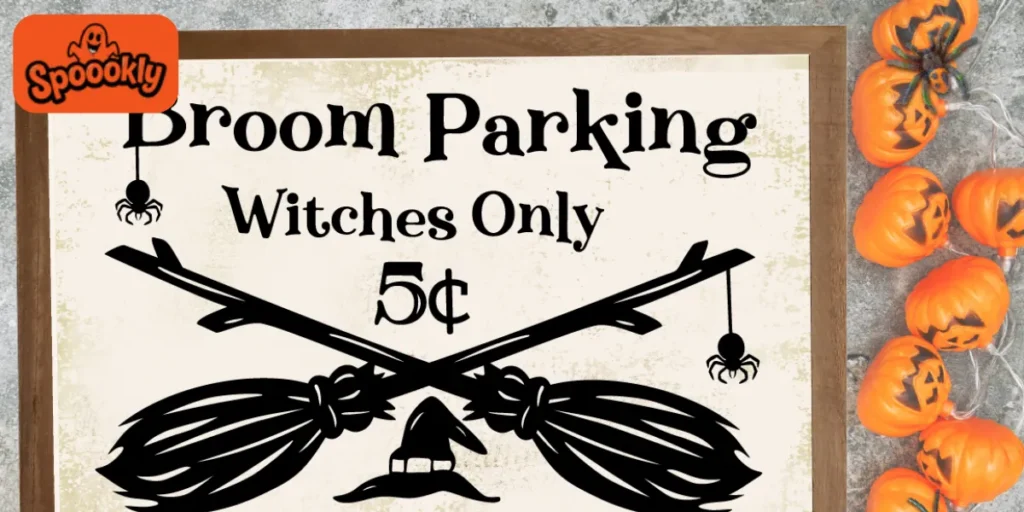 Witch Parking Sign