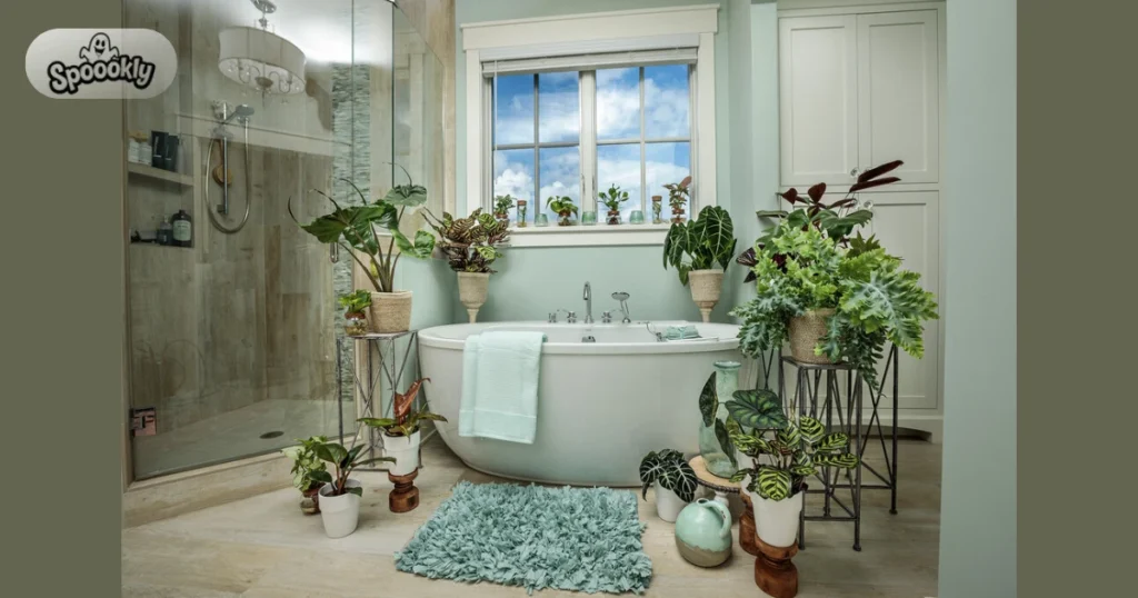 Add Indoor Plants for Natural Bathroom Styling