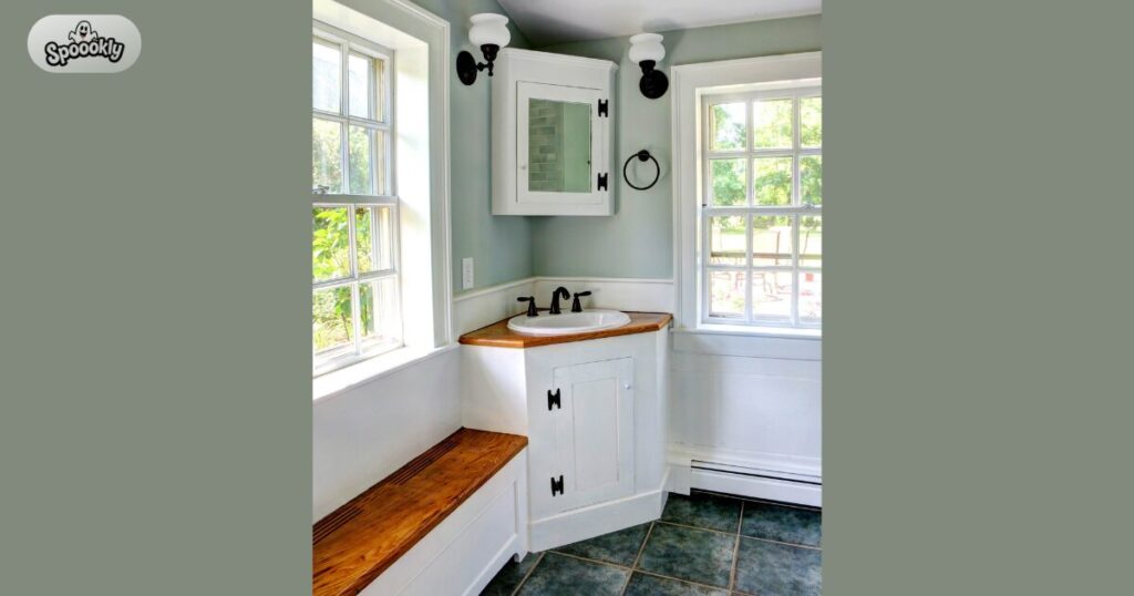Add a Corner Sink to Free Up Floor Space