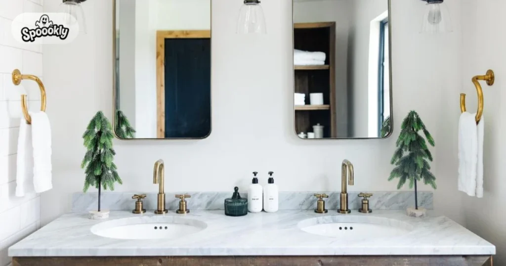 Bathroom Counter Candle Decor for a Relaxing Look