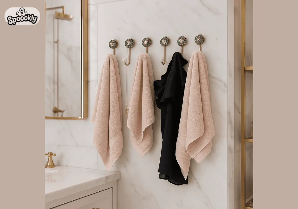 Bathroom Wall Hooks with Decorative Style