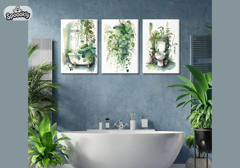 Botanical Print Bathroom Wall Art