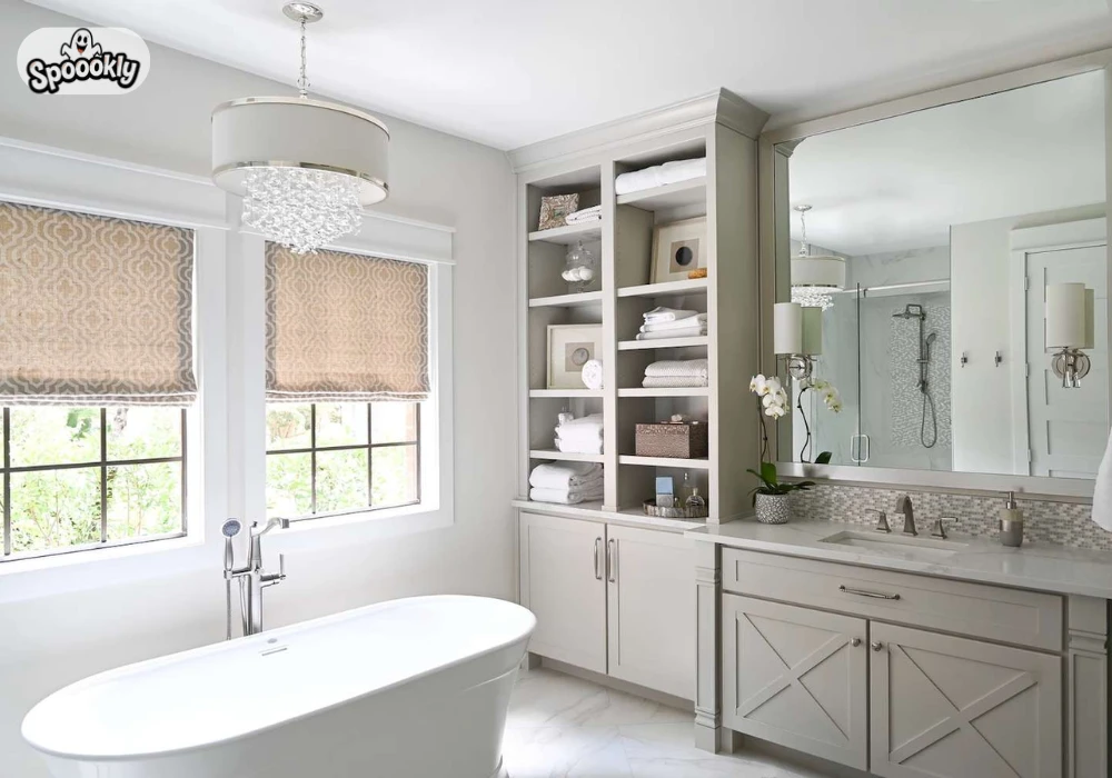 Built-In Bathroom Storage Design