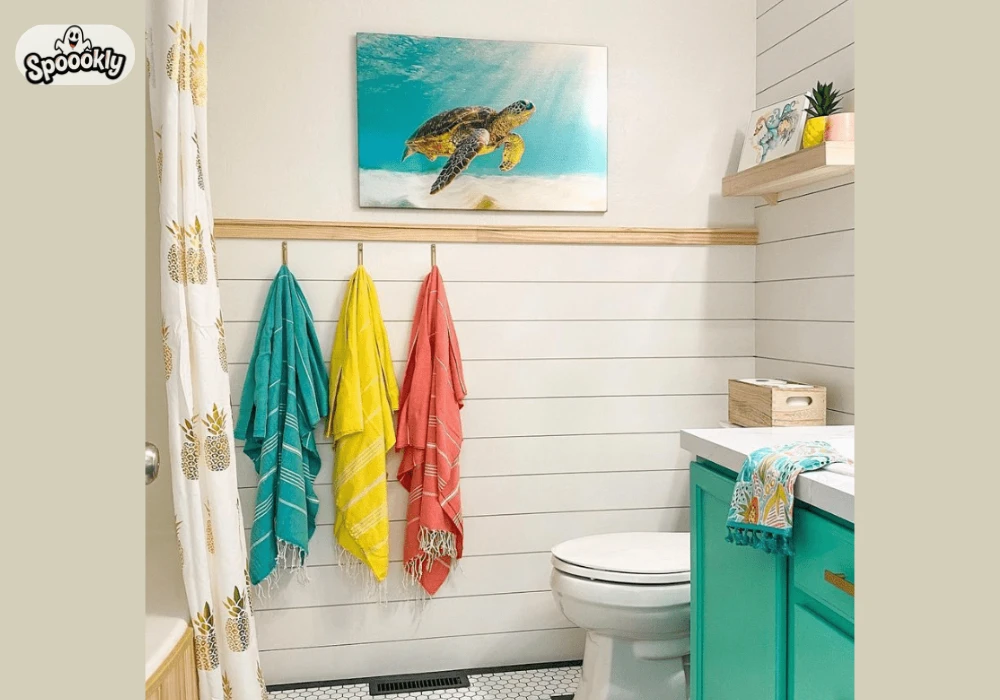 Coastal Theme Bathroom Wall Art