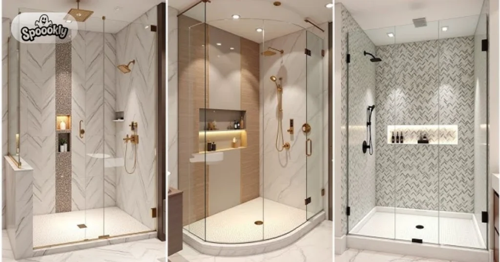 Compact Bathroom With Glass Shower Partition