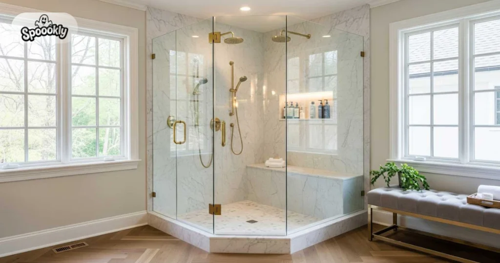 Corner Shower Bathroom Design