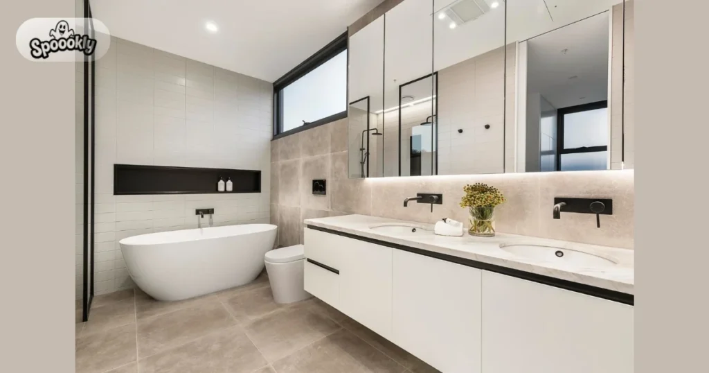 Natural Stone Bathroom Countertop Idea