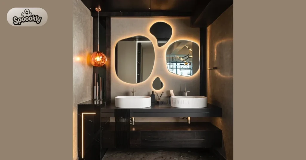 Large Mirror to Make the Bathroom Feel Bigger