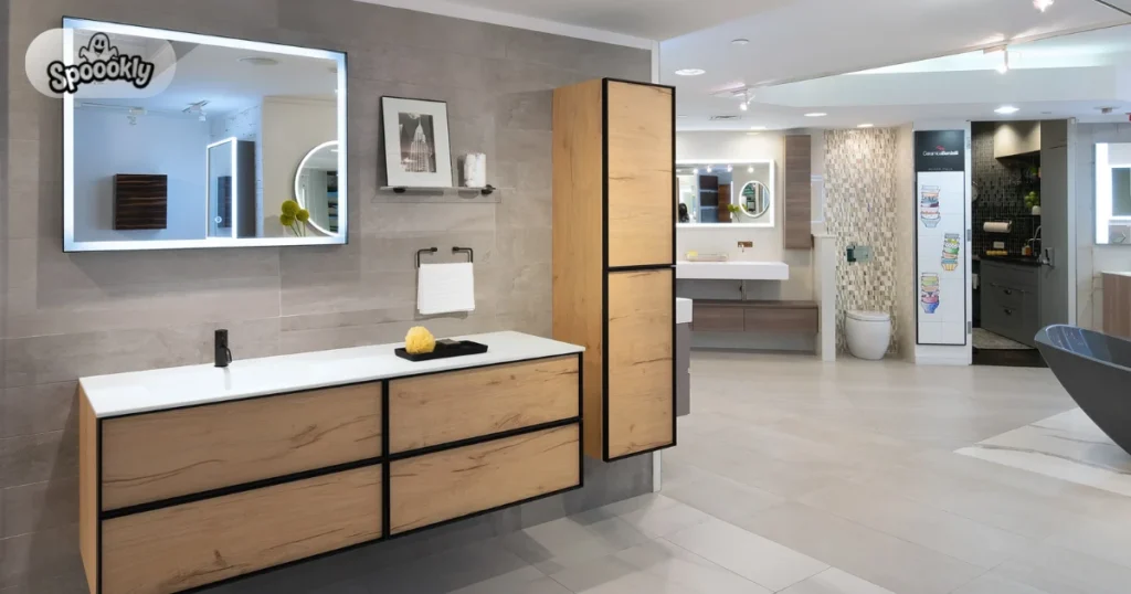 Floating Vanity to Create More Floor Space