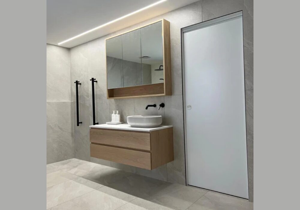 Floor-to-Ceiling Tile Walls