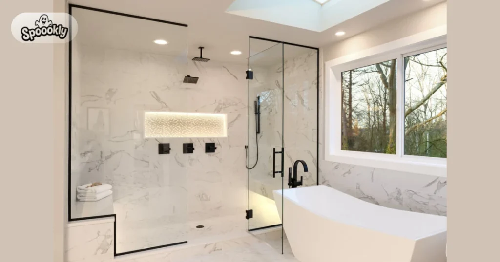 Walk In Shower Modern Bathroom