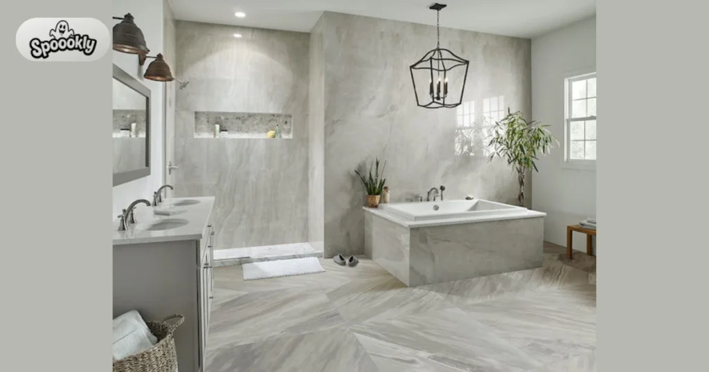 Large Format Tile Bathroom