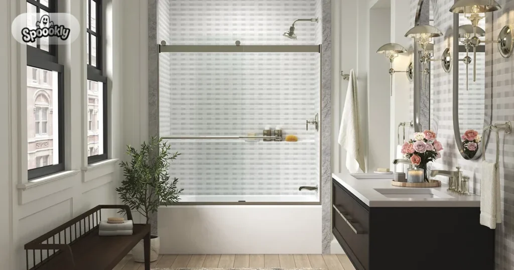 Glass Shower Doors Instead of Curtains