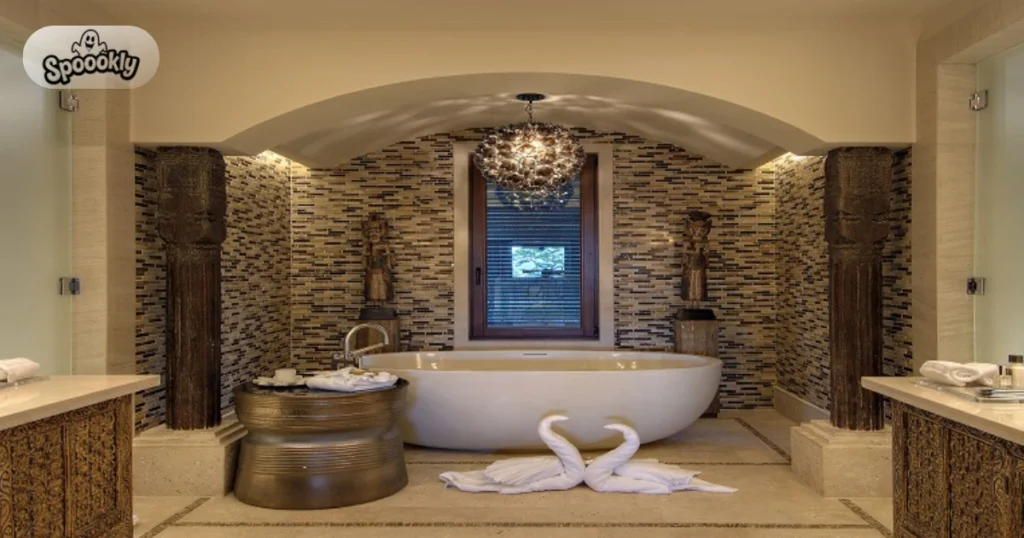 Luxury Bathroom With Freestanding Bathtub