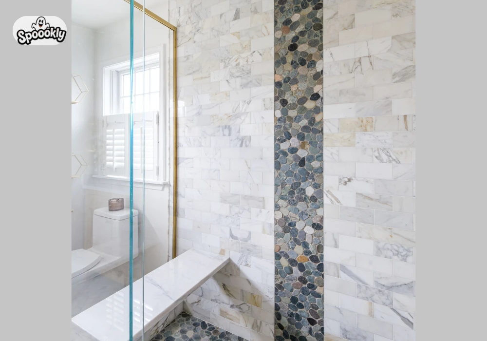 Marble Pattern Bathroom Wallpaper Ideas