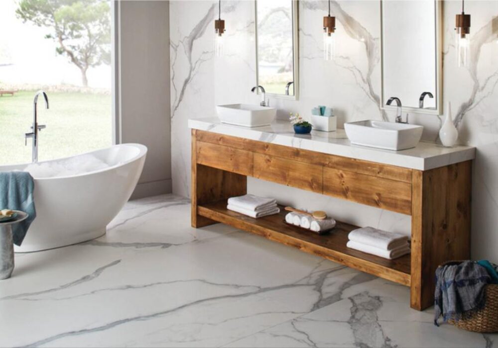 Matte Finish Tiles for Safe Bathroom Flooring