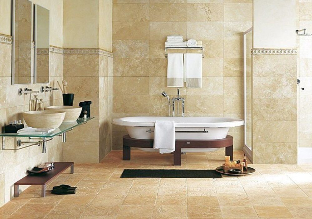 Natural Stone Tiles for a Premium Bathroom Floor