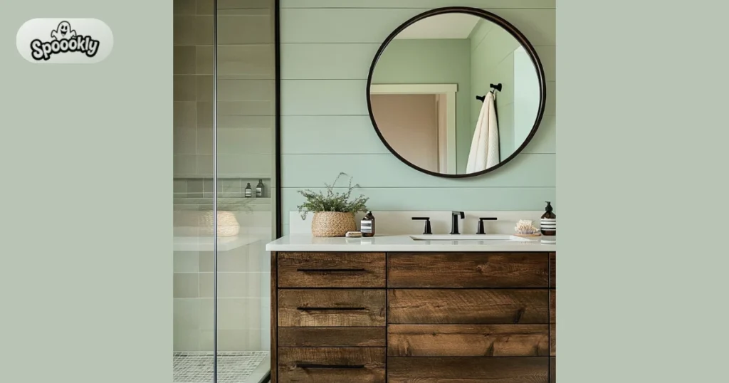 Earthy Brown Bathroom Color