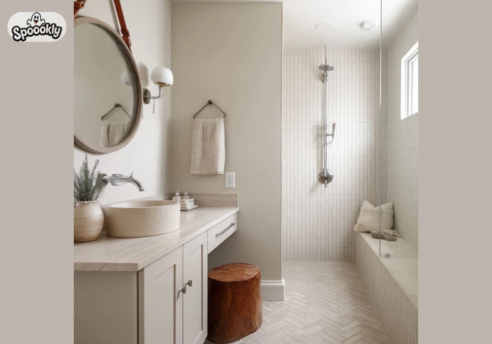 Neutral Color Bathroom Interior Design