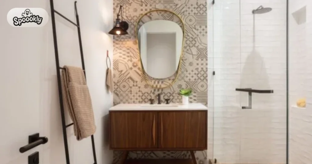 Modern Bathroom with Hidden Storage