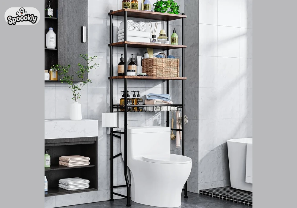 Over-the-Toilet Storage Rack for Extra Space