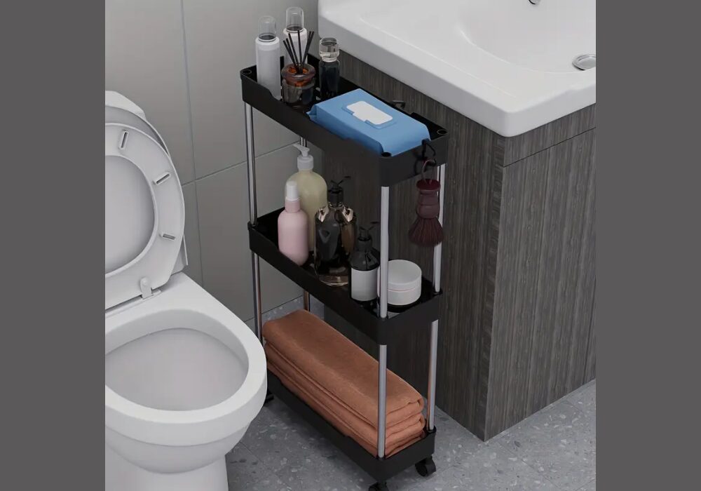 Rolling Storage Cart Bathroom Organizer