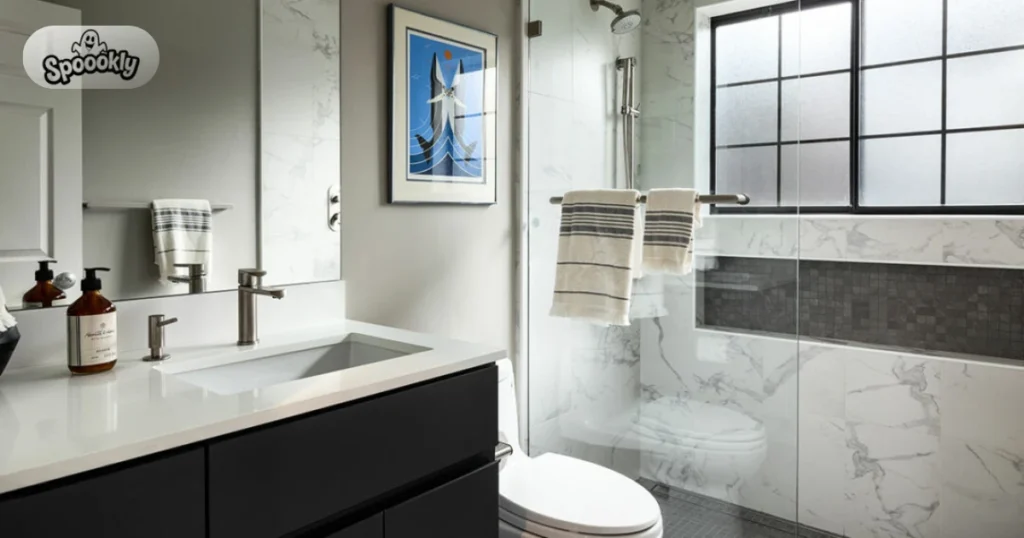 Small Bathroom Space Saving Layout