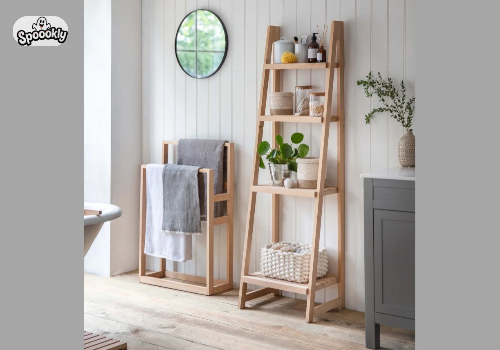 Small Bathroom Storage Ladder Ideas