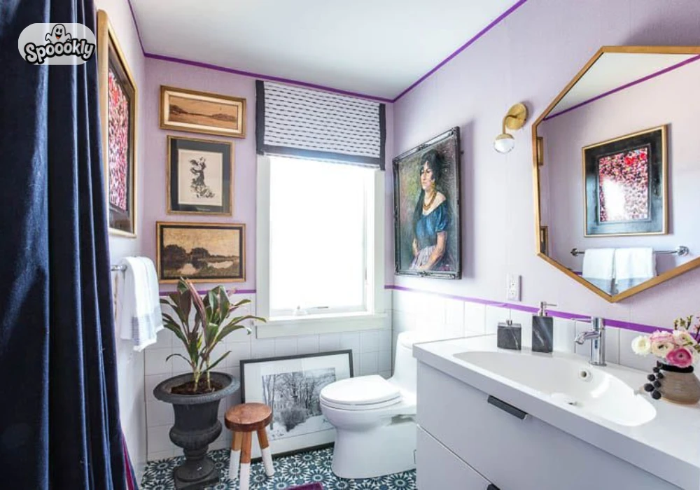 Soft Lavender Bathroom Wall Color Ideas