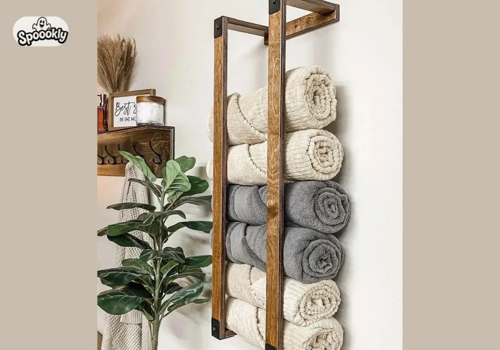 Towel Rack Bathroom Organization Ideas