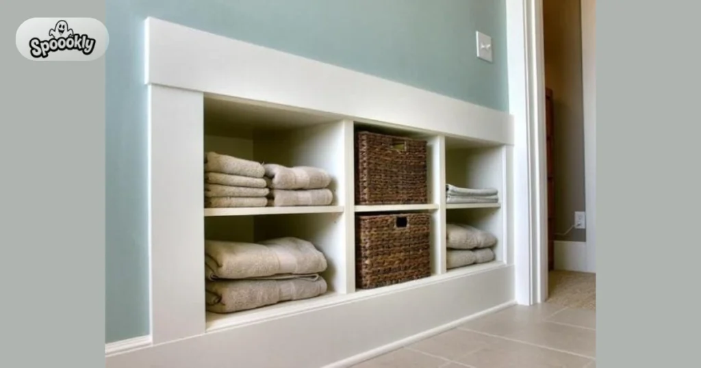Add Recessed Wall Shelves for Hidden Storage