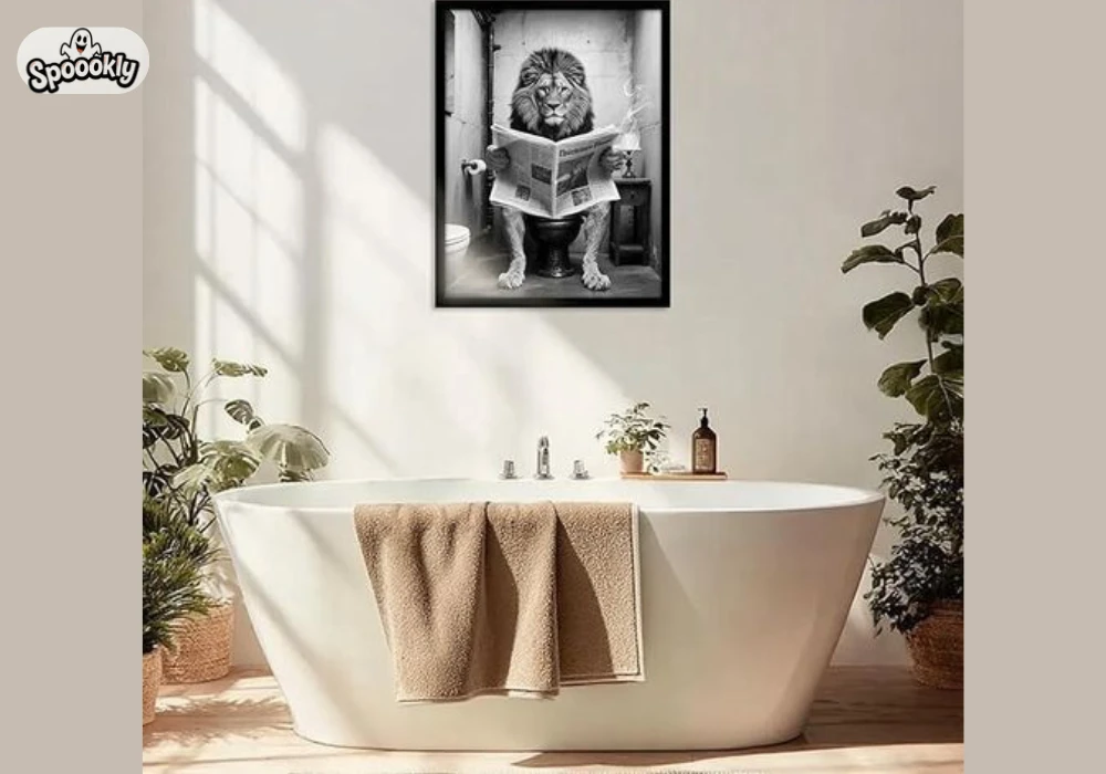 Vintage Poster Bathroom Wall Art