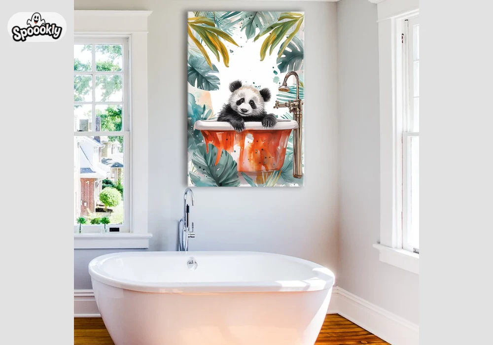 Watercolor Bathroom Wall Art