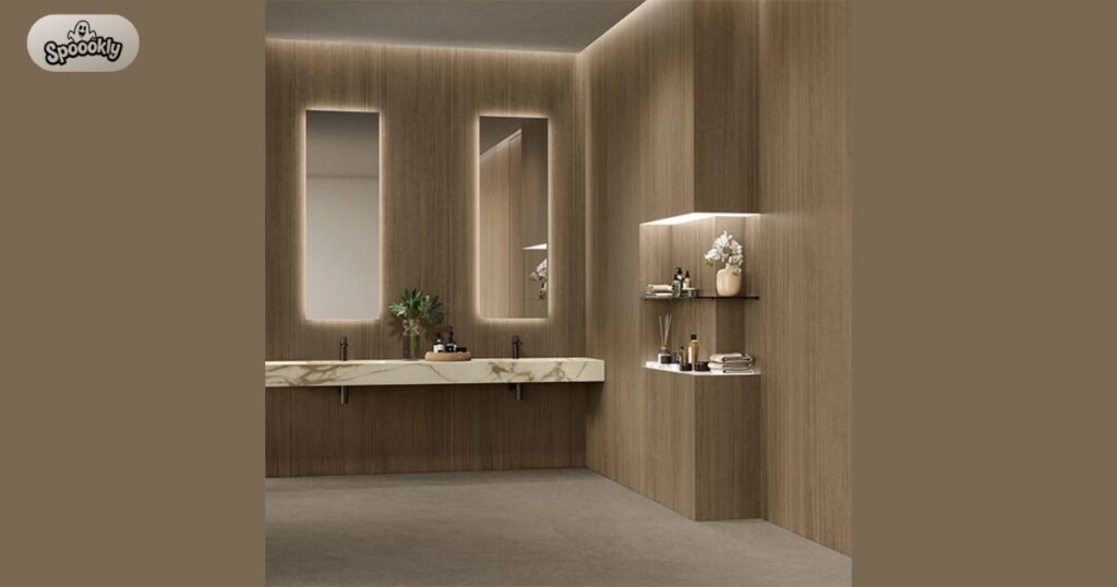 Wood Look Tiles for Natural Bathroom Design